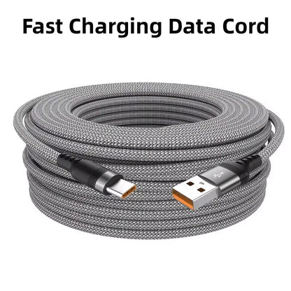 Extended 5/3/2/1-Meter Type-C USB Android 5A Super- Charging Cable Suitable for Huawei, Xiaomi, Vivo, and Leeco Phone Data Cable