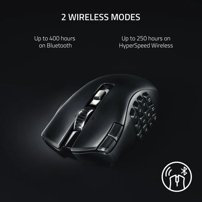 Naga V2 Hyperspeed Wireless Bluetooth Gaming Mouse with AA Battery