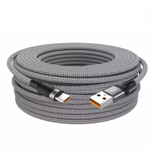 Extended 5/3/2/1-Meter Type-C USB Android 5A Super- Charging Cable Suitable for Huawei, Xiaomi, Vivo, and Leeco Phone Data Cable