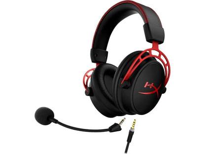 Cloud Alpha Wired Over-Ear Gaming Headset, Red