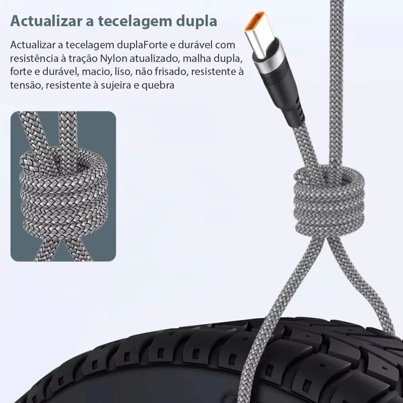 Extended 5/3/2/1-Meter Type-C USB Android 5A Super- Charging Cable Suitable for Huawei, Xiaomi, Vivo, and Leeco Phone Data Cable