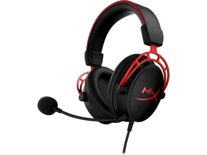 Cloud Alpha Wired Over-Ear Gaming Headset, Red