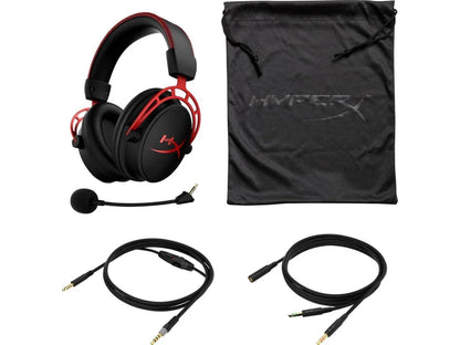Cloud Alpha Wired Over-Ear Gaming Headset, Red